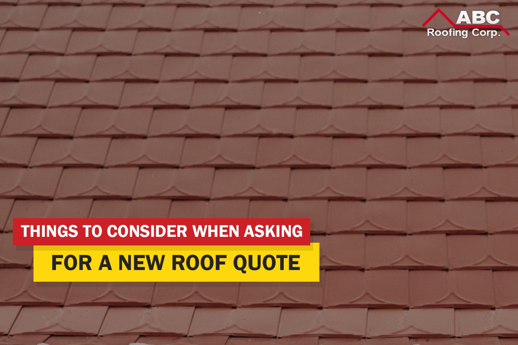 New roof quote.