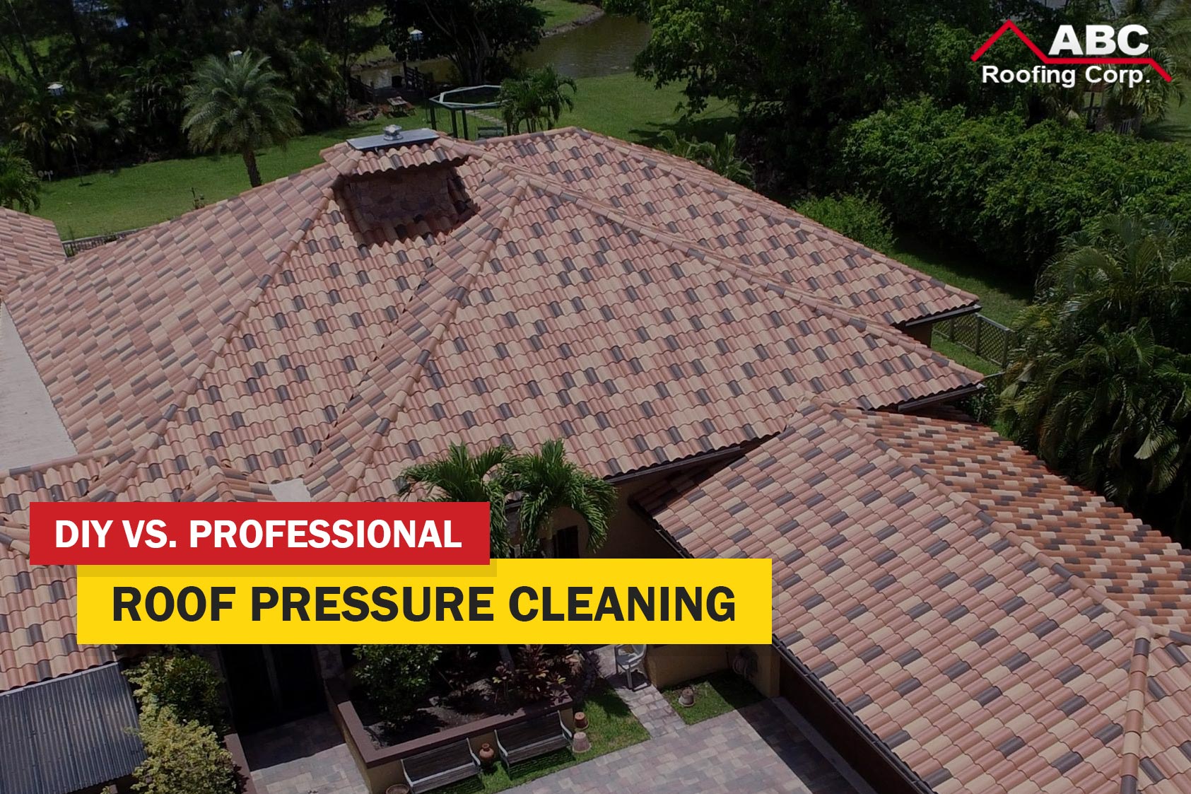 professional roof pressure cleaning